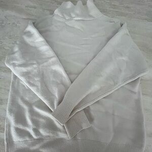 The group by Babaton white /cream wool mock neck  sweater